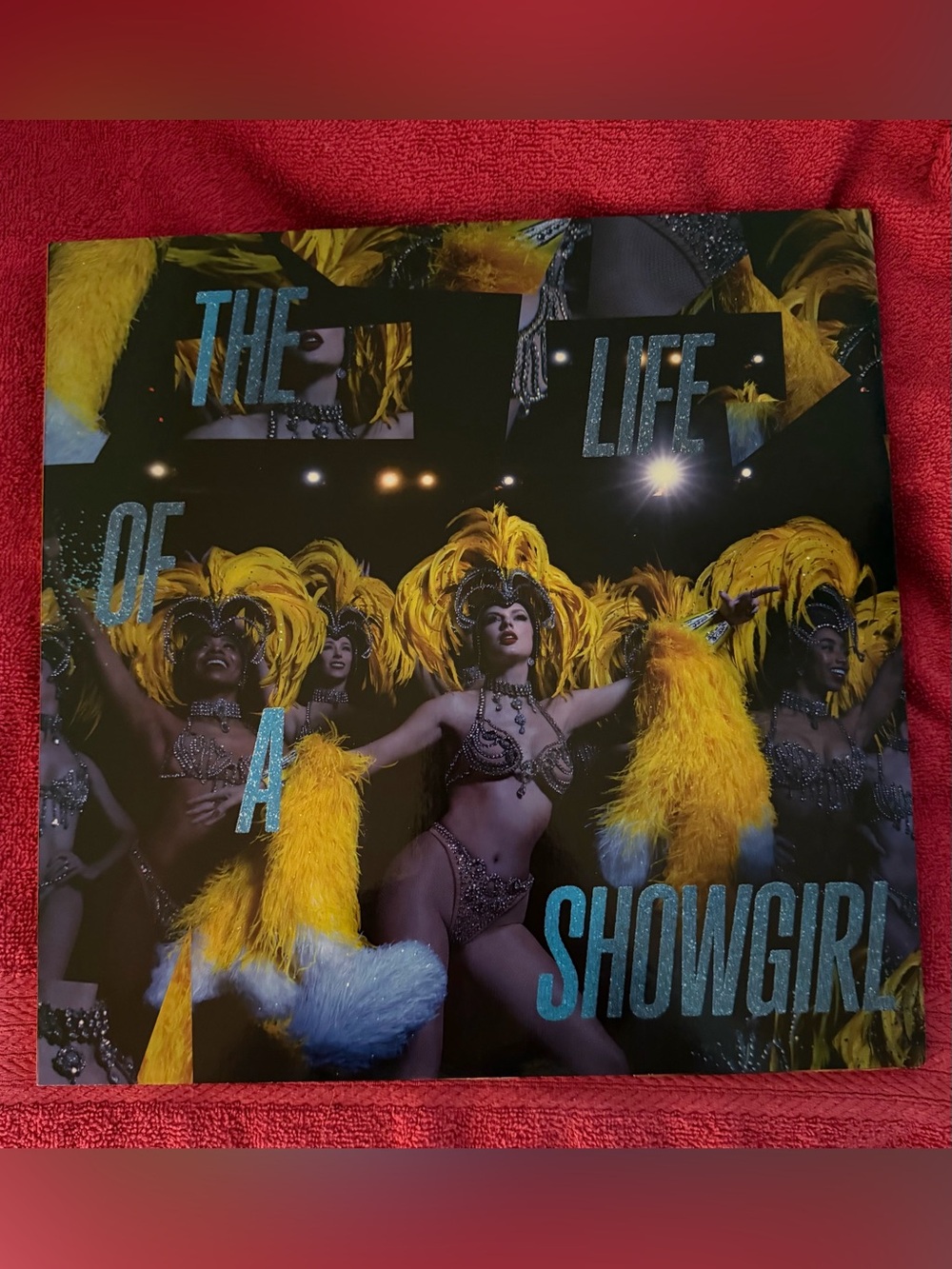 Taylor Swift The Life of a Showgirl Record Album Vinyl LP Lakeside Blue Rare